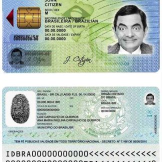 Brazil ID Card from 2009 Download Template File