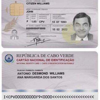 Cabo Verde ID Card Download Template File