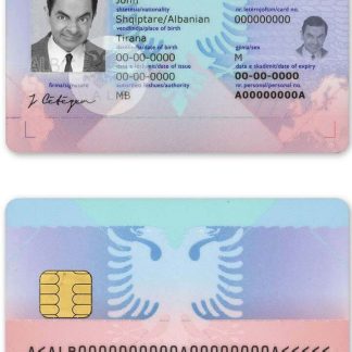 Albania ID Card Download Template File