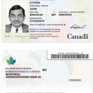 Canada Identity Card Download Template File