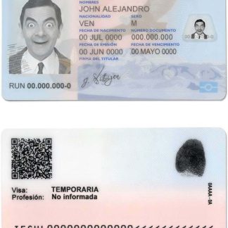 Chile ID Card Download Template File