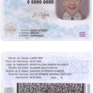 Costa Rica ID Card v1 Download Template File