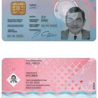 Croatia ID Card v1 Download Template File