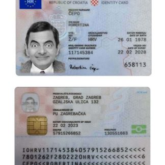 Croatia ID Card v2 2023 Present Download Template File