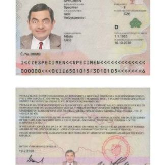 Czech ID Card v2 2020 Present Download Template File