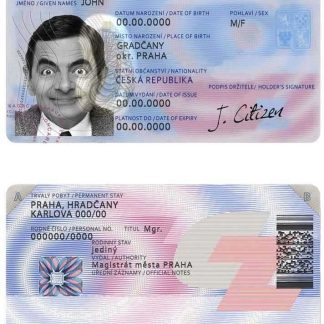Czechia ID Card Download Template File
