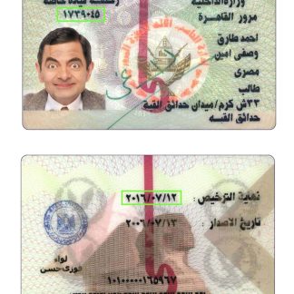 Egypt ID Card v2 Download Template File