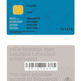 Estonia Diplomatic ID Card 2018 Present Download Template File