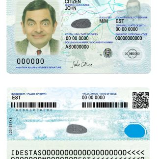 Estonia Digital ID Card 2018 Present Download Template File