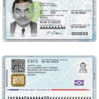 France National ID Card 2021-Present Download Template File