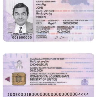 Georgia ID Card Download Template File