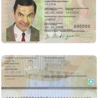 Germany ID Card v1 Download Template File