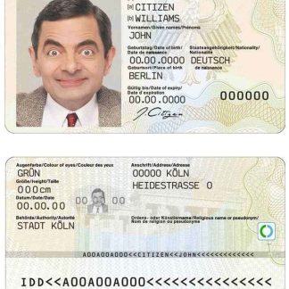 Germany ID Card v3 2021-Present Download Template File