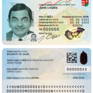 Hungary ID Card v2 Download Template File
