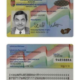 Hungary ID Card v1 Download Template File