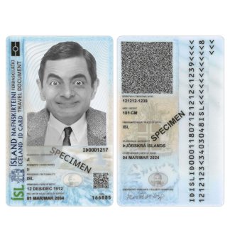 Iceland ID Card 2024-Present Download Template File