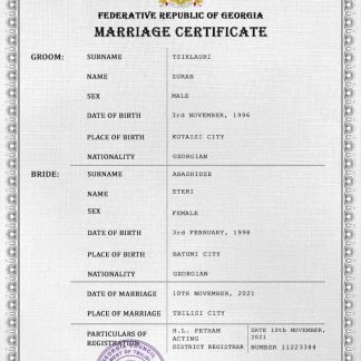Georgia marriage certificate PSD template download template file