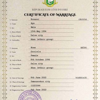 Croatia marriage certificate PSD template download template file