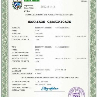 Cyprus marriage certificate PSD template download template file