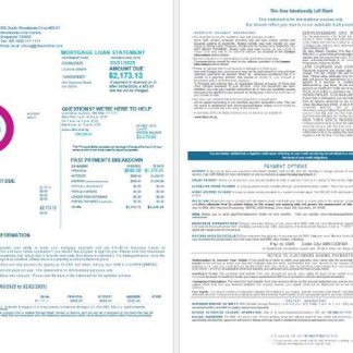 Singapore DBS bank bank mortgage statement in Word and PDF formats 1 2 download template file