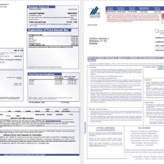 Slovakia Tatra bank mortgage statement in Word and PDF formats 1 2 download template file