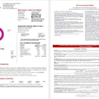 South Korea BNK bank mortgage statement in Word and PDF formats 1 2 download template file