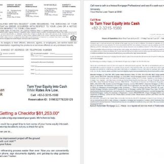 South Korea BNK bank mortgage statement in Word and PDF formats 3 4 download template file