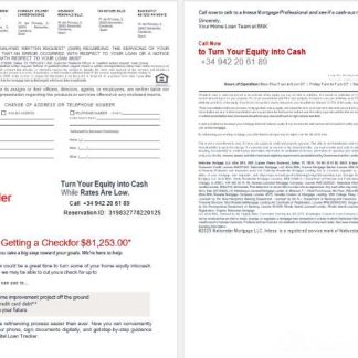 Spain Santander bank mortgage statement in Word and PDF formats 3 4 download template file