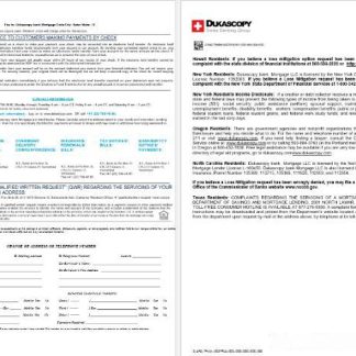Switzerland Dukascopy bank mortgage loan statement in Word and PDF formats , 8 pages 3 4 download template file