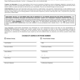 Taiwan Bank of Taiwan bank mortgage statement in Word and PDF formats 3 download template file