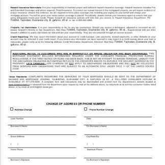 Tajikistan Spitamen Bank mortgage statement in Word and PDF formats 3 download template file