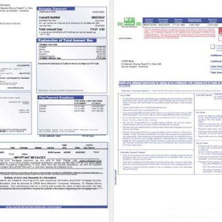 Tanzania CRDB Bank mortgage statement in Word and PDF formats, 3 pages 1 2 download template file
