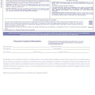 Togo Financial Bank mortgage statement in Word and PDF formats, 3 pages 3 download template file