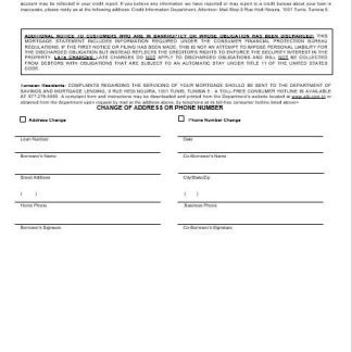 Tunisian ATB bank mortgage statement in Word and PDF formats 3 download template file