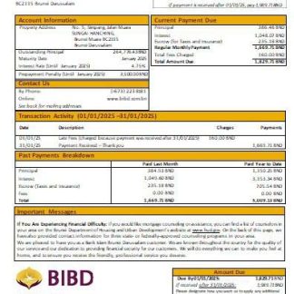 Brunei Bank Islam Brunei Darussalam bank mortgage statement scr download template file
