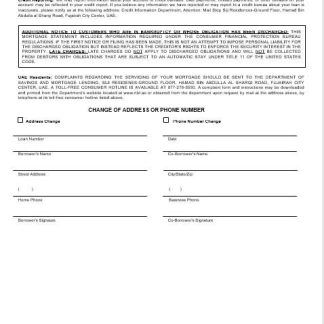 UAE Fujeirah National bank mortgage statement in Word and PDF formats 3 download template file