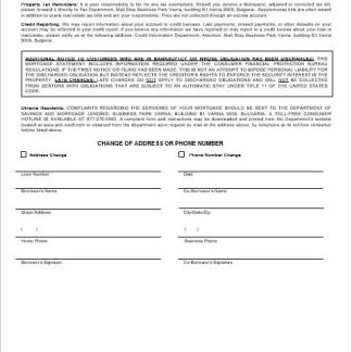 Ukraine Icard bank mortgage statement in Word and PDF formats 3 download template file