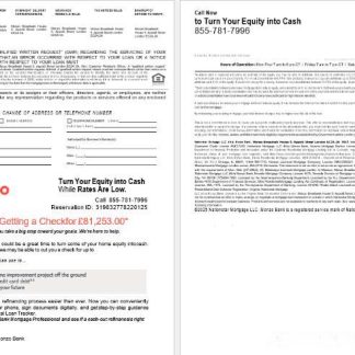 UK Monzo Bank mortgage loan statement in Word and PDF formats , (2) download template file