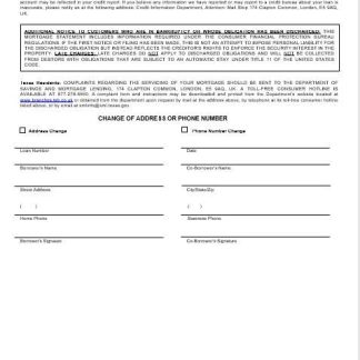 United Kingdom TSB bank mortgage statement in Word and PDF formats 3 download template file