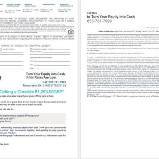 United Kingdom Wise bank mortgage loan statement in Word and PDF formats , 4 pages 3 4 download template file