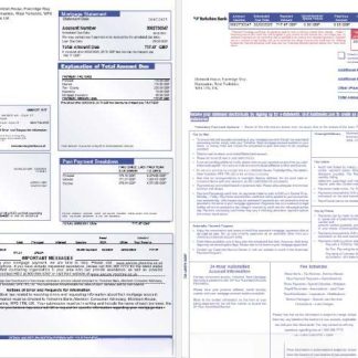 United Kingdom Yorkshire Bank mortgage statement in Word and PDF formats, 3 pages 1 2 download template file