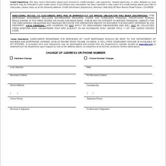 USA ADP mortgage statement in Word and PDF formats 3 download template file