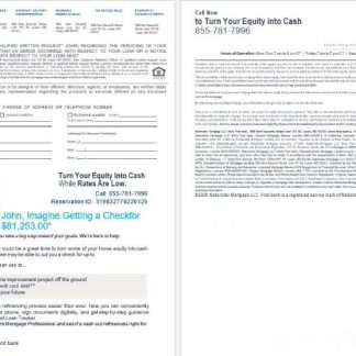 USA Bay First bank mortgage loan statement in Word and PDF formats , 4 pages 3 4 download template file