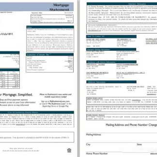 USA California Rushmore Loan Management Services LLC mortgage statement, 3 pages, 1 2scr download template file