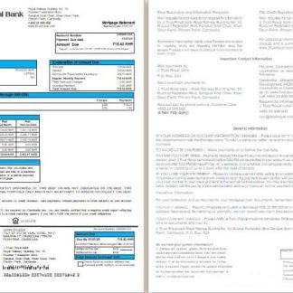 Cambodia J Trust Royal bank mortgage statement, 2 pages, 1 2 scr download template file