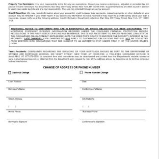 USA New York American Express Blue bank mortgage statement in Word and PDF formats 3 download template file