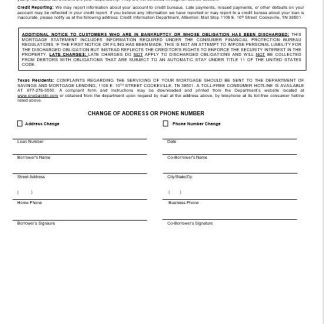 USA One bank mortgage statement in Word and PDF formats 3 download template file