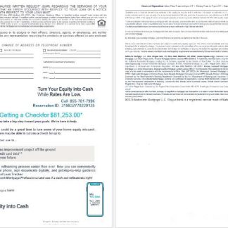 USA Oregon Rogue bank mortgage loan statement in Word and PDF formats , 4 pages 3 4 download template file
