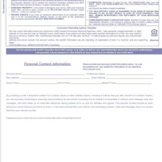 USA PayPal mortgage statement in Word and PDF formats, 3 pages 3 download template file