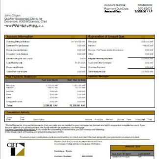 Chad Commercial Bank of Tchad bank mortgage statement scr download template file